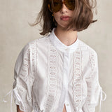 Eva Top in Eyelet