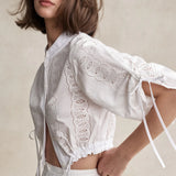 Eva Top in Eyelet