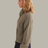 Boxy Snap Front Henley