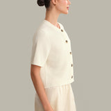 Ginevra Short Sleeve Shaker Cardigan