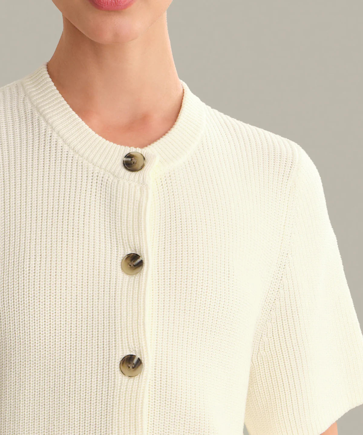 Ginevra Short Sleeve Shaker Cardigan