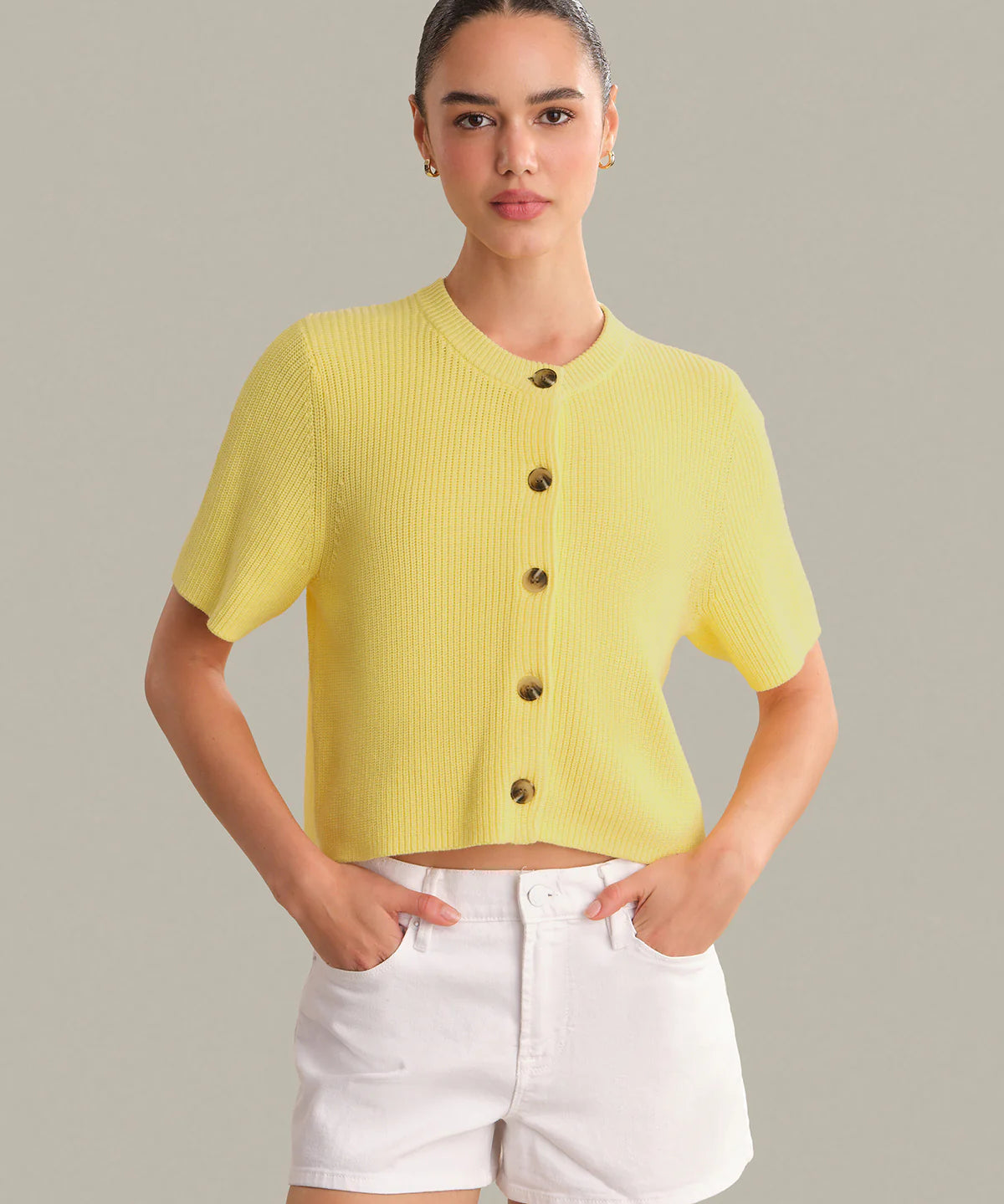 Ginevra Short Sleeve Shaker Cardigan