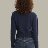 Priscilla Faux Double Layer Polo Cardigan