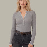 Emmeline Rib Layered Henley
