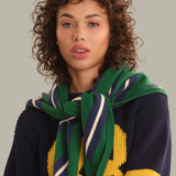 Elle Stripe Triangle Scarf