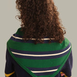 Elle Stripe Triangle Scarf