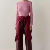 The Silk Taffeta Cargo Pant
