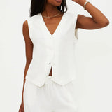 Darcy Linen Vest