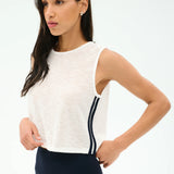 Logan Mesh Tank With Stripe