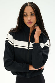 Morrison Nylon Twill Track Jacket - Black / XS