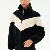 Lottie Chevron Sherpa Full Zip Jacket