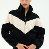 Lottie Chevron Sherpa Full Zip Jacket