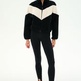 Lottie Chevron Sherpa Full Zip Jacket