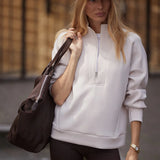 Marissa Half Zip Sweat
