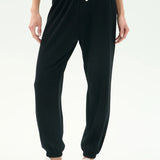 Andie Oversized Fleece Sweatpant W/ Stripe