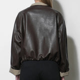 Tania Faux Leather Jacket w/ Mini Tote
