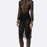 Stella Midi Lace Skirt