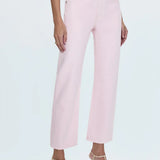 Lexi Mid Rise Bowed Straight Jean - Blush