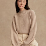 Martina High Neck Rib Knit