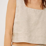 Akira Top- Heathered Flax