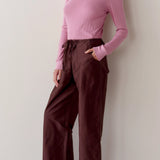 The Silk Taffeta Cargo Pant