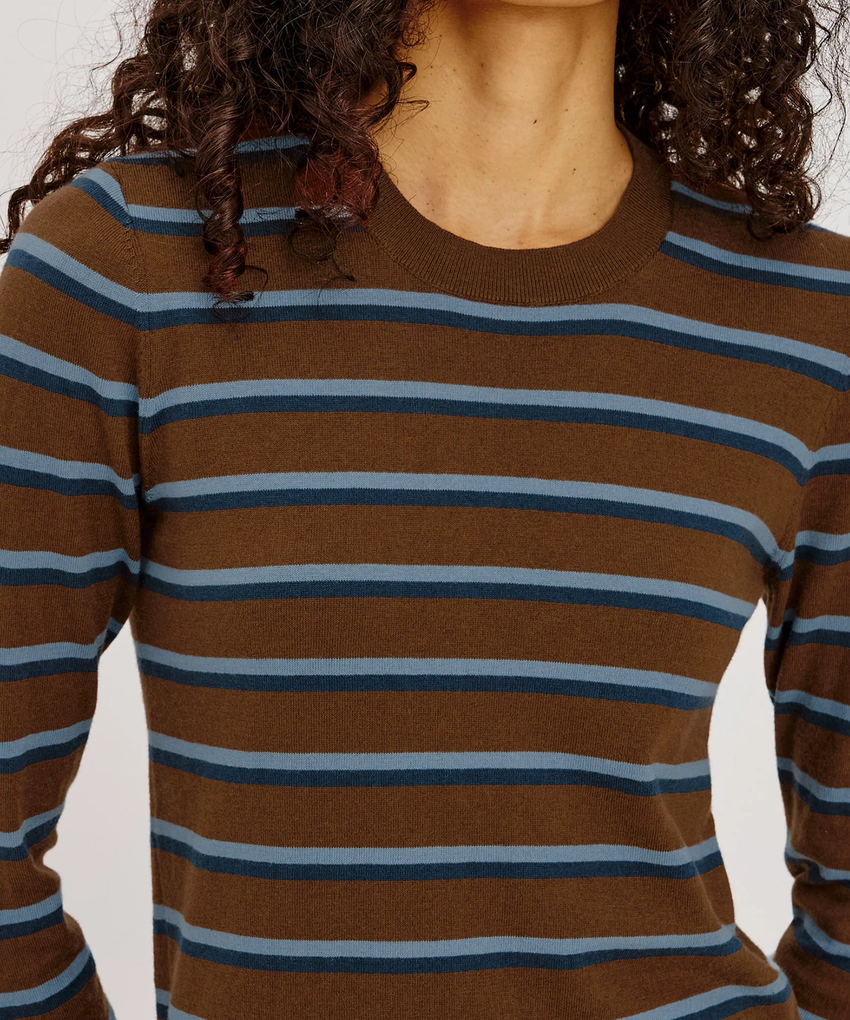 Davie Cotton Cashmere Long Sleeve Tee