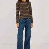 Davie Cotton Cashmere Long Sleeve Tee