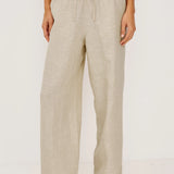 Emmie Pant- Heathered Flax