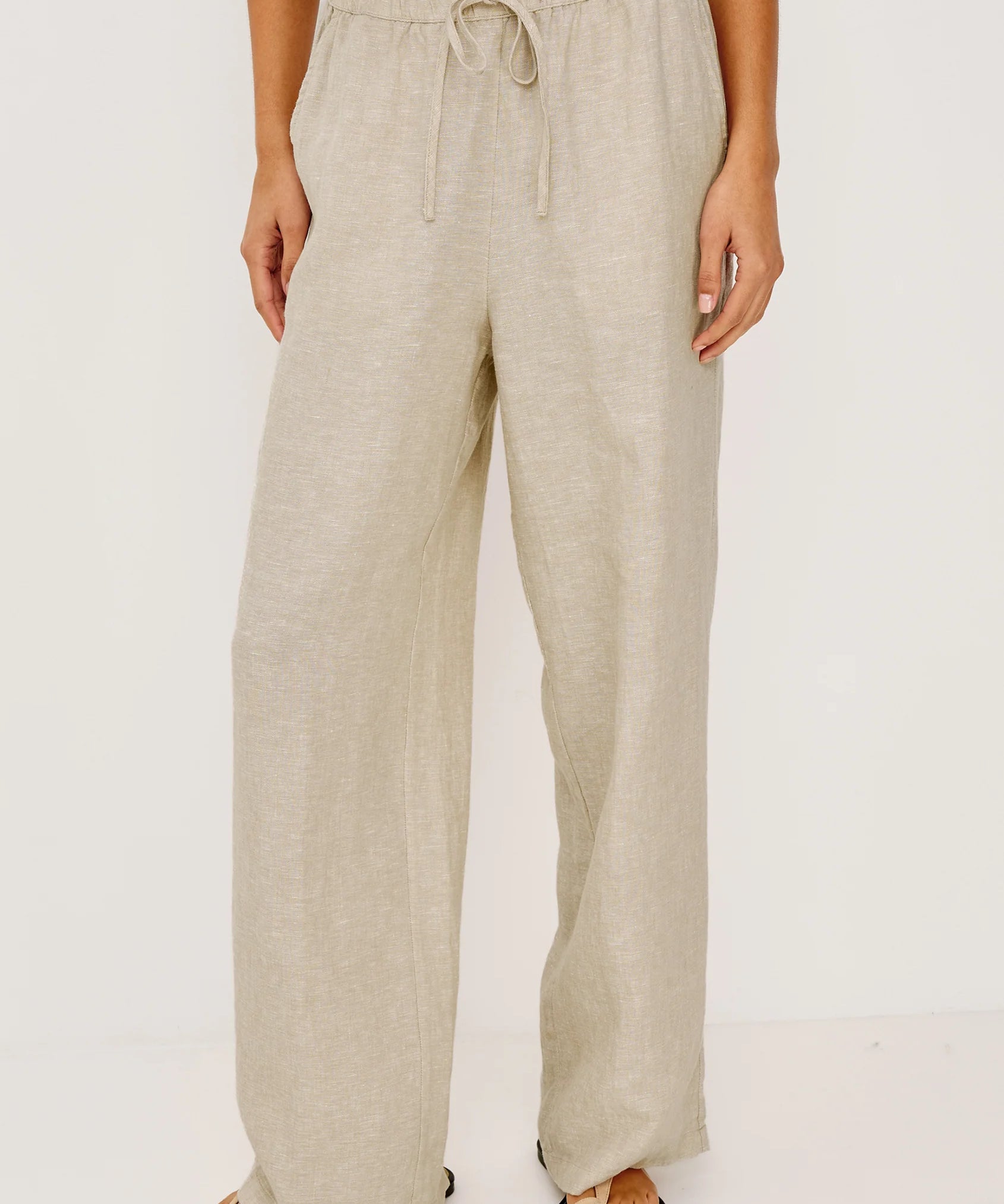 Emmie Pant- Heathered Flax