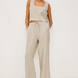 Akira Top- Heathered Flax