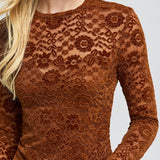 Gracie Velvet Lace Top