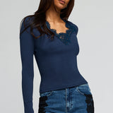 Lady Lace Combo Top