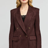 Maverick Vegan Leather Suede Blazer