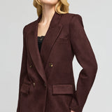 Maverick Vegan Leather Suede Blazer
