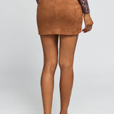 Shyann Vegan Suede Mini Skirt