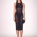 Le Stretch Lace Racer Tank Dress
