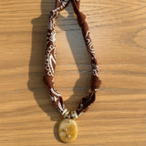Brown Bandana with Topaz
