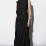 Delilah Bubble Midi Skirt With Side Button