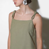 Lydia Embroidery Rope Strap Sleeveless Top