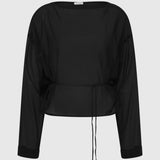 Stretch Silk Bateau Top