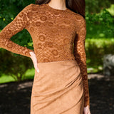 Gracie Velvet Lace Top
