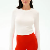 Louise Rib Long Sleeve Crop