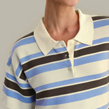 Cropped Stripped Polo
