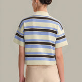 Cropped Stripped Polo