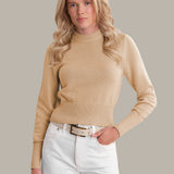 Adeline Cropped Cotton Sweater