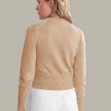 Adeline Cropped Cotton Sweater