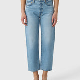 Ellen Barrel Leg (Light Wash)