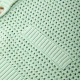 Celine Cotton Cropped Pointelle Cardigan
