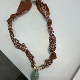 Brown Bandana with Aventurine