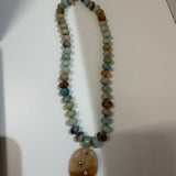 Natural Turquoise with Topaz